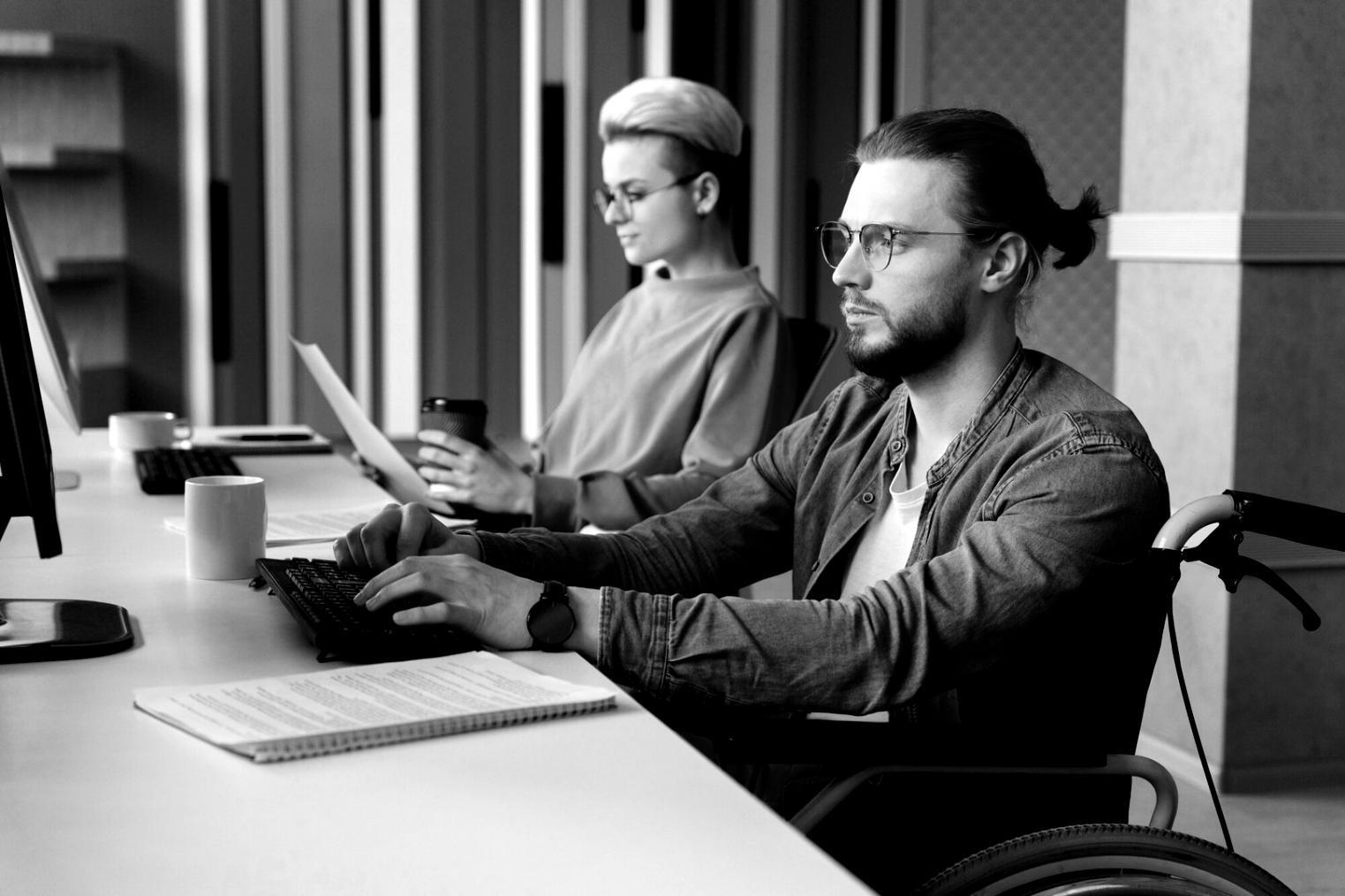 Student learning financial modeling techniques at desk